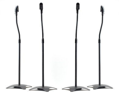 Adaptable Floor Speaker Stands In Black