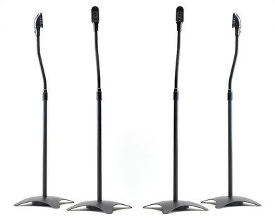 Adaptable Floor Speaker Stands In Black