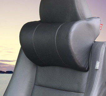 Memory Foam Car Headrest Cushion In Black