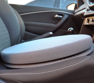 Bolster Thick Twisting Car Seat Cushion Comfy Twisting Car Seat Cushion In Light Blue