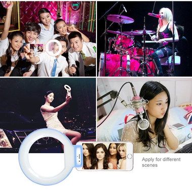 Night Time Mobile Selfie Photo Ring Light Lightweight Mobile Selfie Photo Ring Light