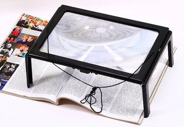 3X Visually Impaired Magnifier Glass Visually Impaired Magnifier With Black Frame