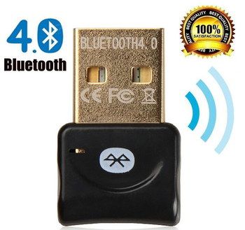 BLE USB Bluetooth Dongle For PC In Black